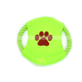 Cuerda del juguete del perro del juguete de la cuerda de masticación del animal doméstico del disco volador para el perro